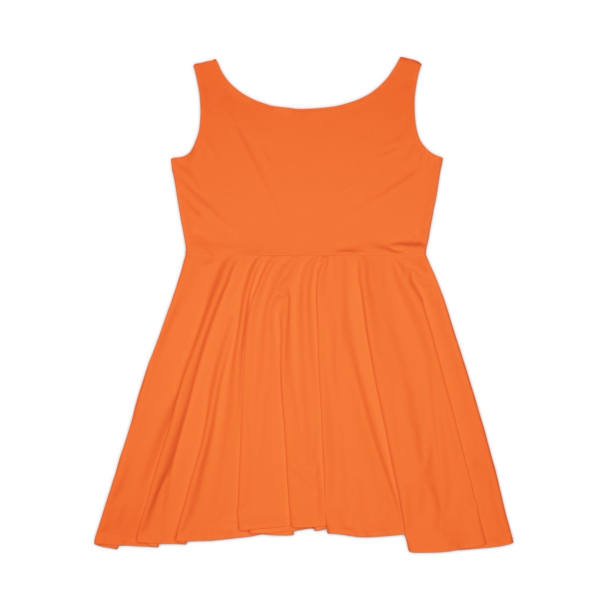 I Don’t Do Perfect I Do Real Skater Dress — Women’s Casual Orange AOP