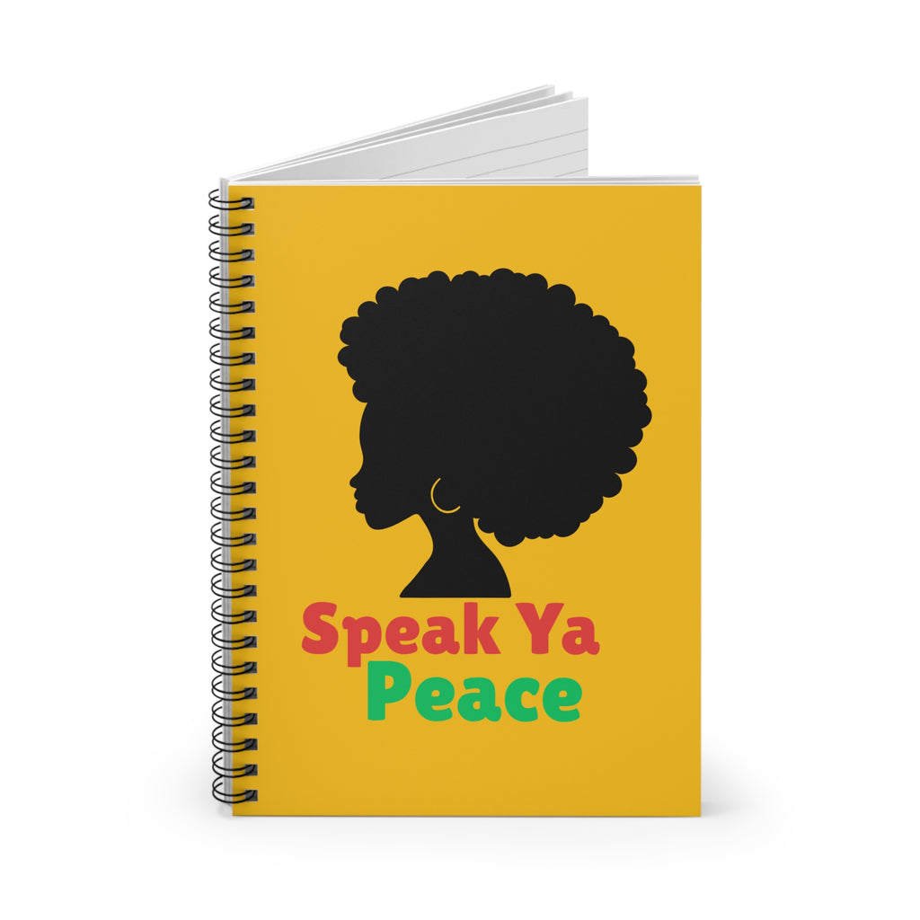 Empowerment Spiral Notebook - Speak Ya Peace