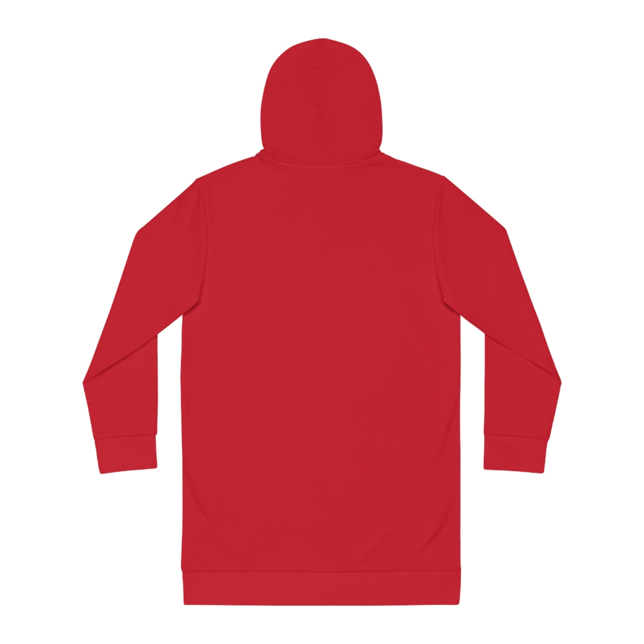 Speak Ya Peace Hoodie Dress — Women's Red Microphone Graphic Hoodie Dress