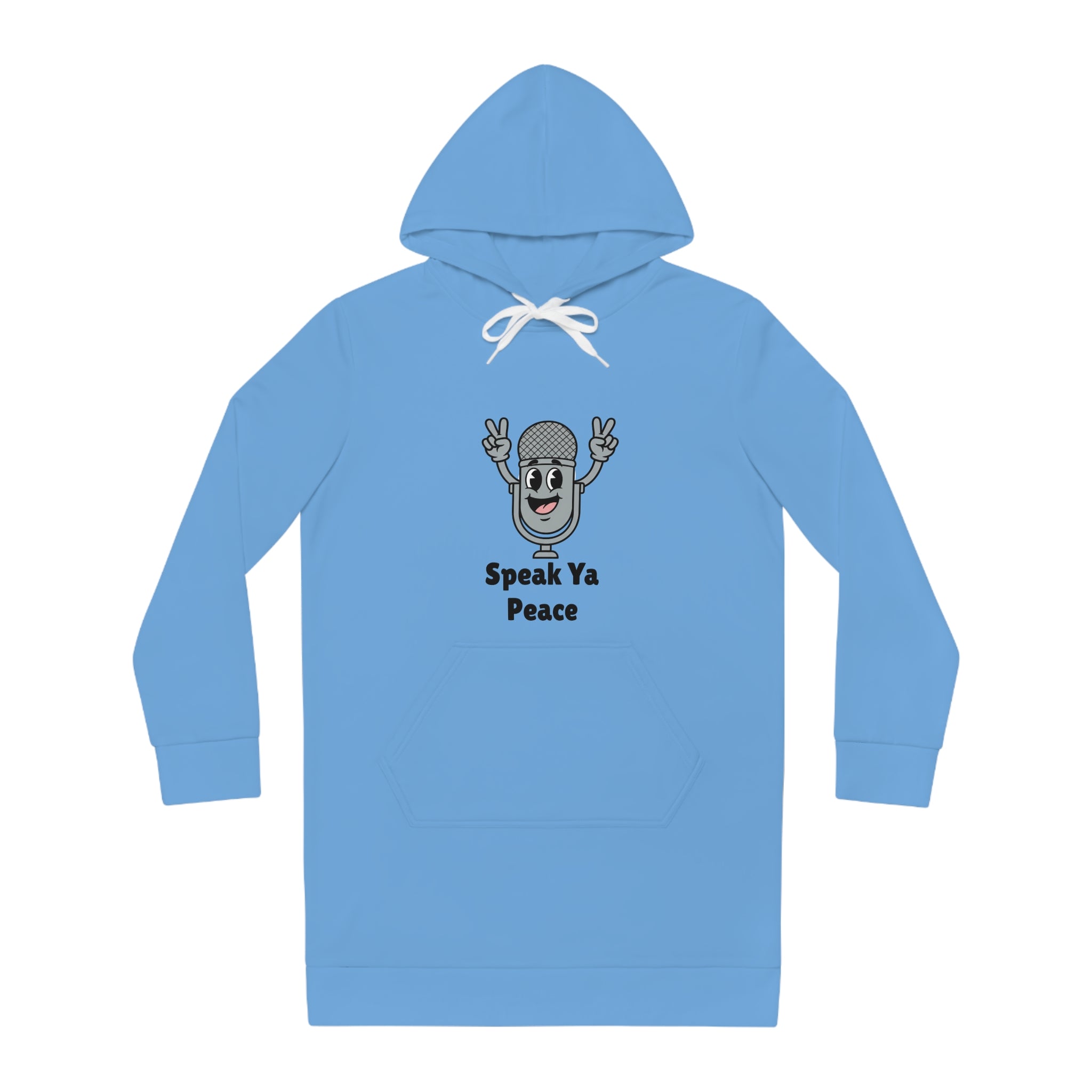 Hoodie Dress — 'Speak Ya Peace'