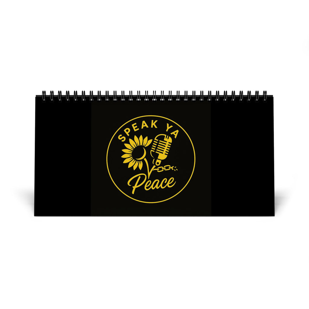 Spiral Desk Calendar - Speak Ya Peace 2026 Edition