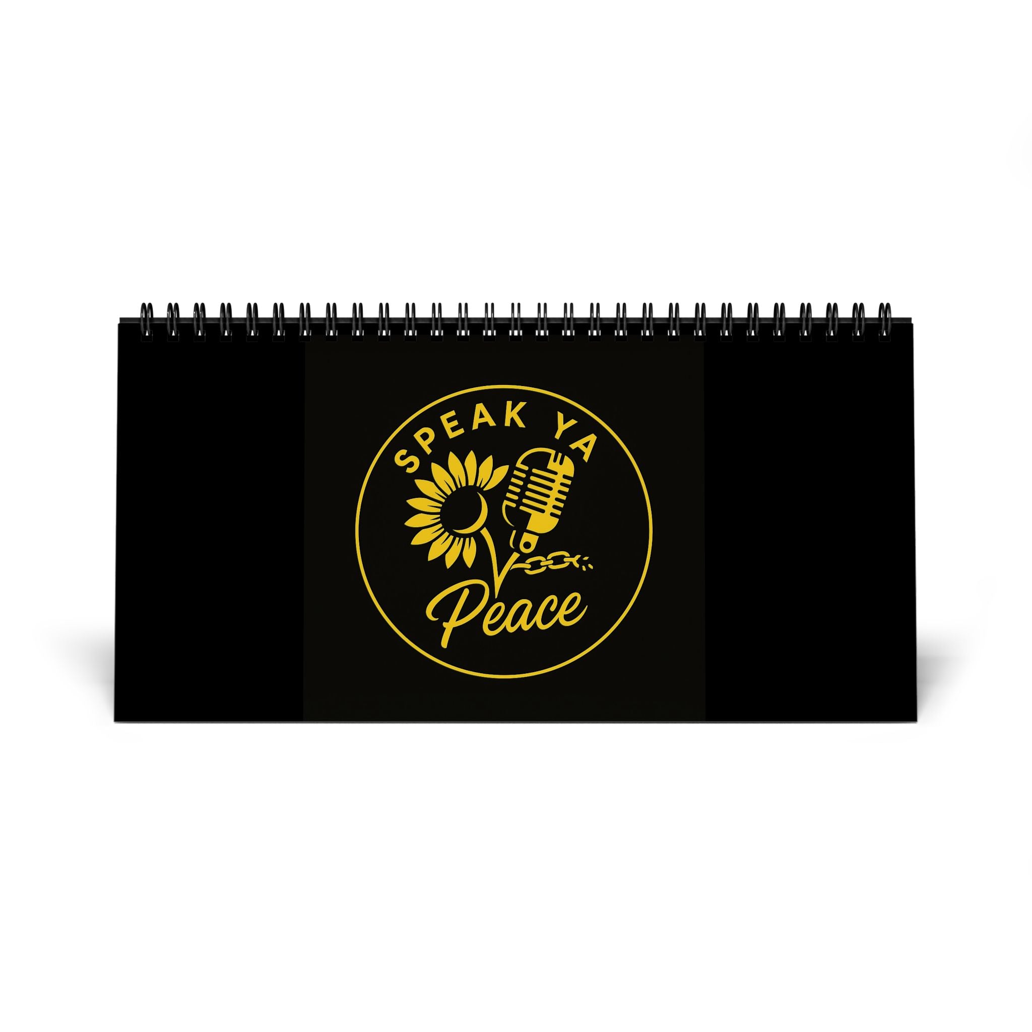 Spiral Desk Calendar - Speak Ya Peace 2026 Edition