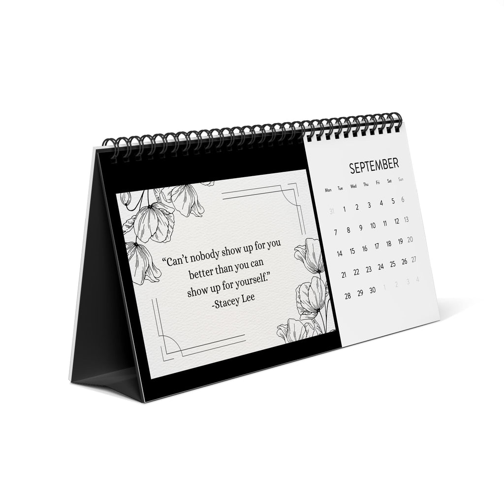Spiral Desk Calendar - Speak Ya Peace 2026 Edition