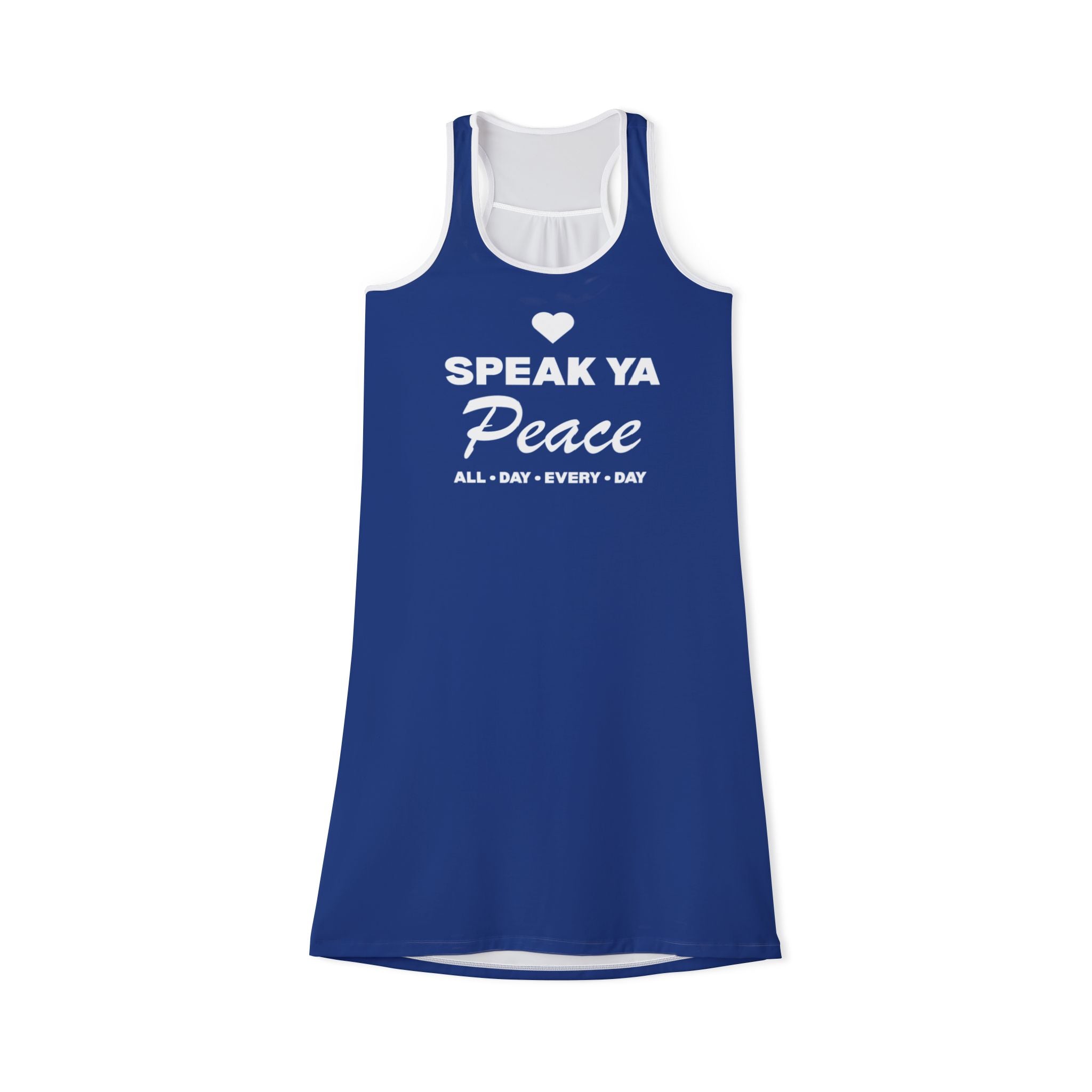 Peaceful Vibes Women's Racerback Dress - Speak Ya Peace Design