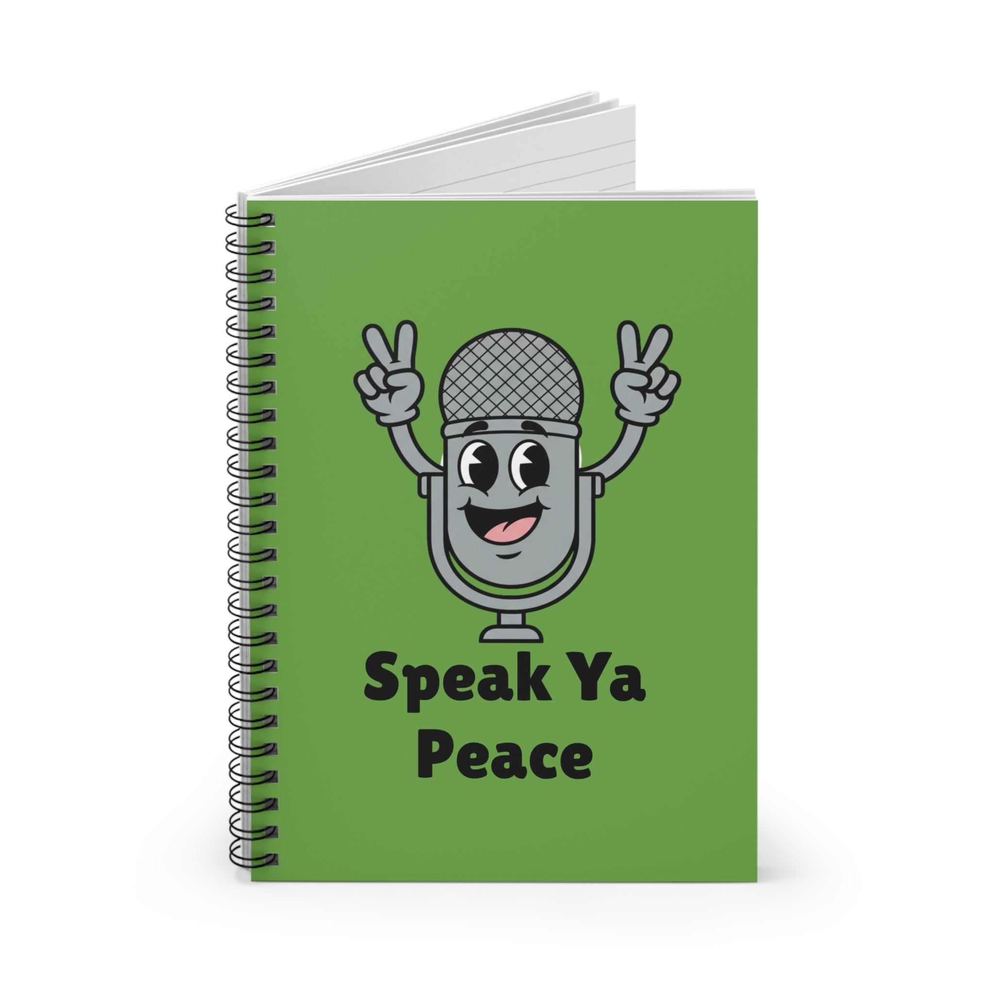 Peaceful Vibes Spiral Notebook - Speak Ya Peace