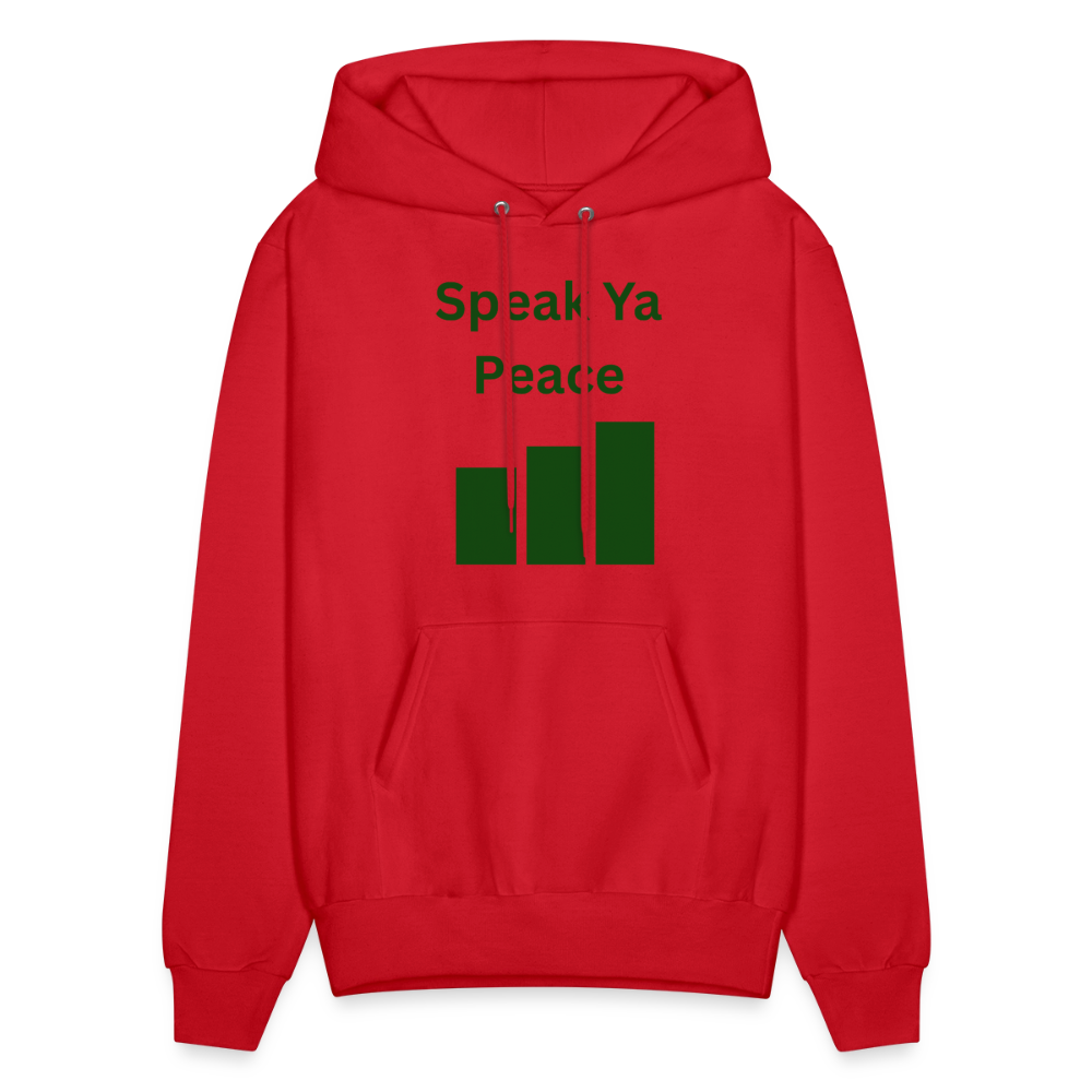 SPEAK YA PEACE Men's Hoodie - red
