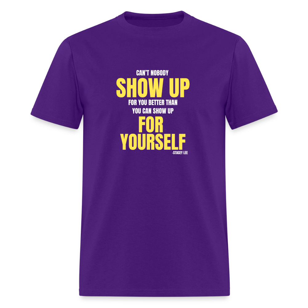 Show Up T-Shirt | GILDAN 5000 - purple
