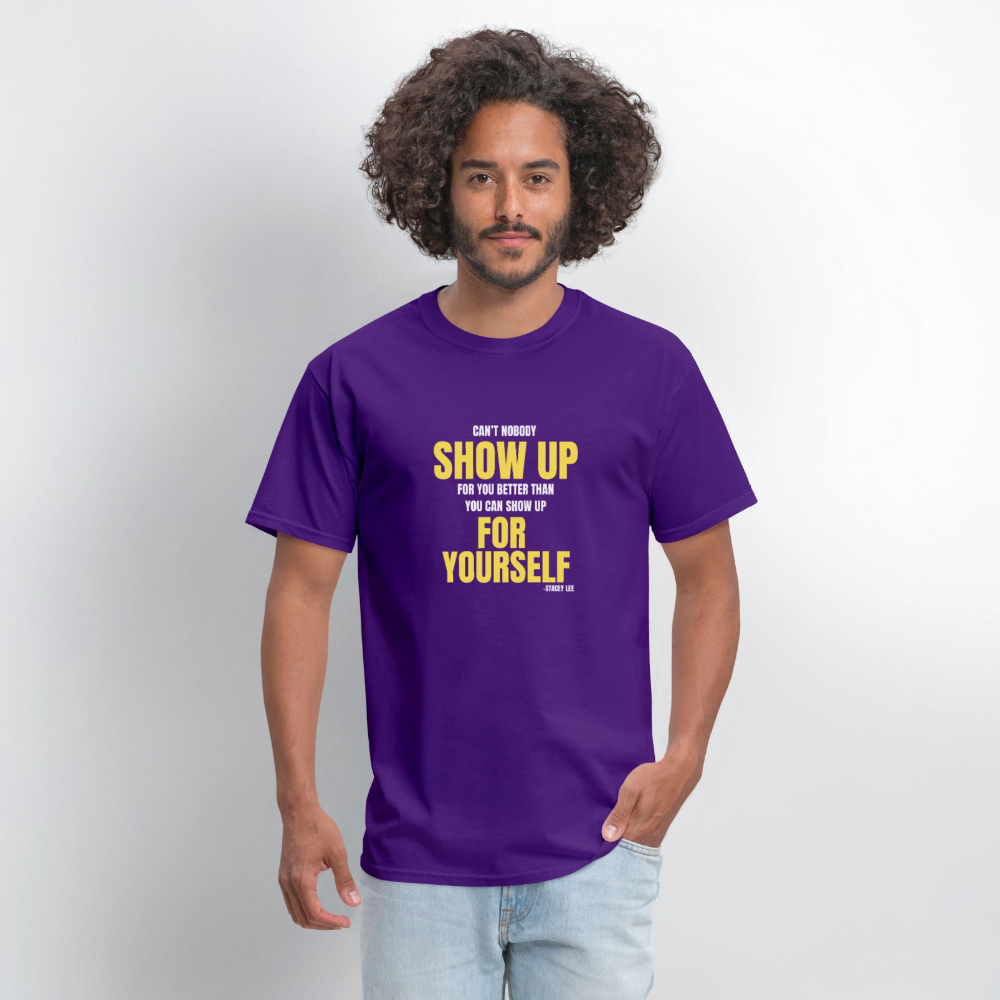 Show Up T-Shirt | GILDAN 5000 - purple