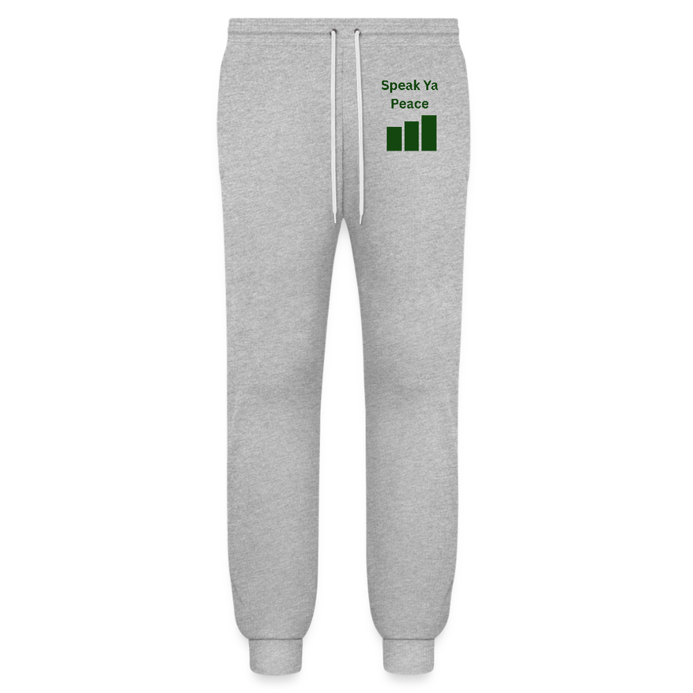SPEAK YA PEACE Bella + Canvas Unisex Joggers - heather gray