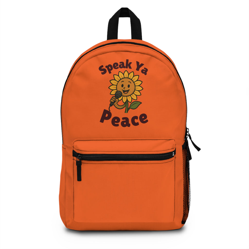 Speak Ya Peace Floral Backpack