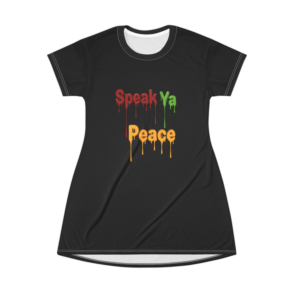 Speak Ya Peace T-Shirt Dress