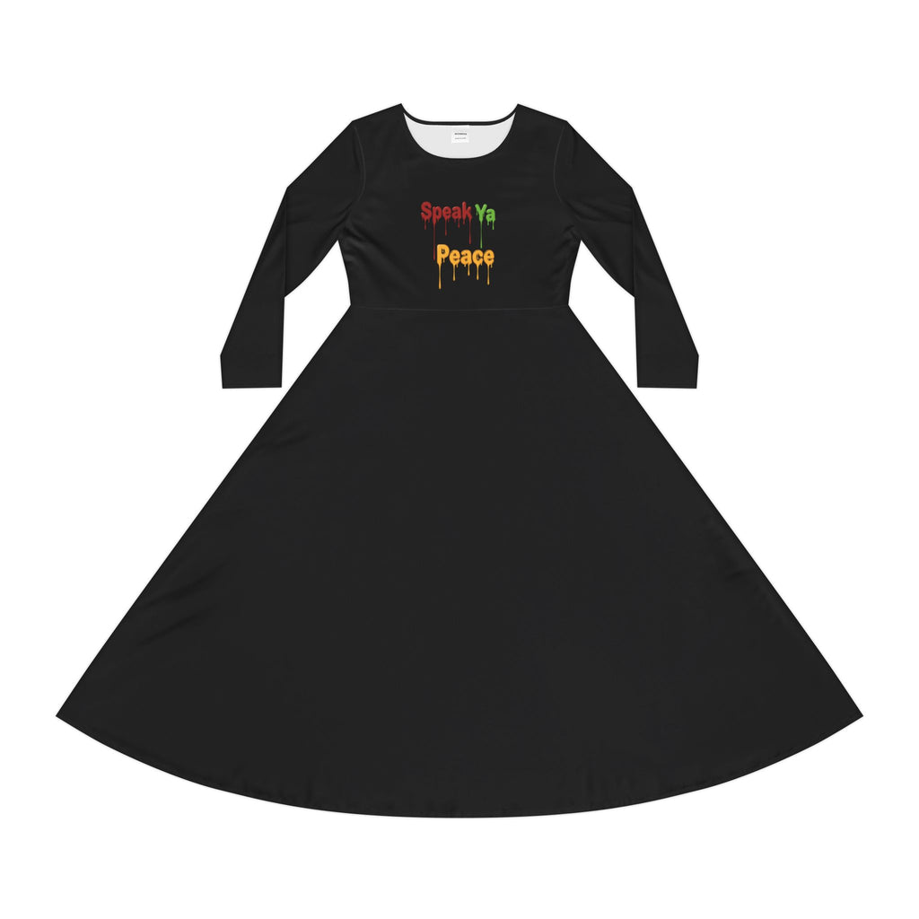 Long Sleeve Dance Dress - Speak Ya Peace