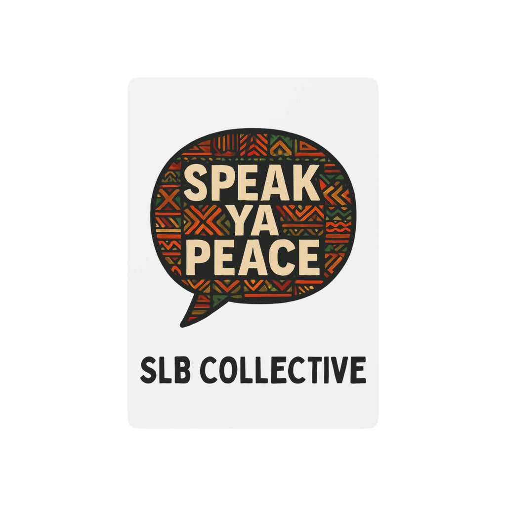 Speak Ya Peace Poker Playing Cards — SLB Collective Decorative Ace Set