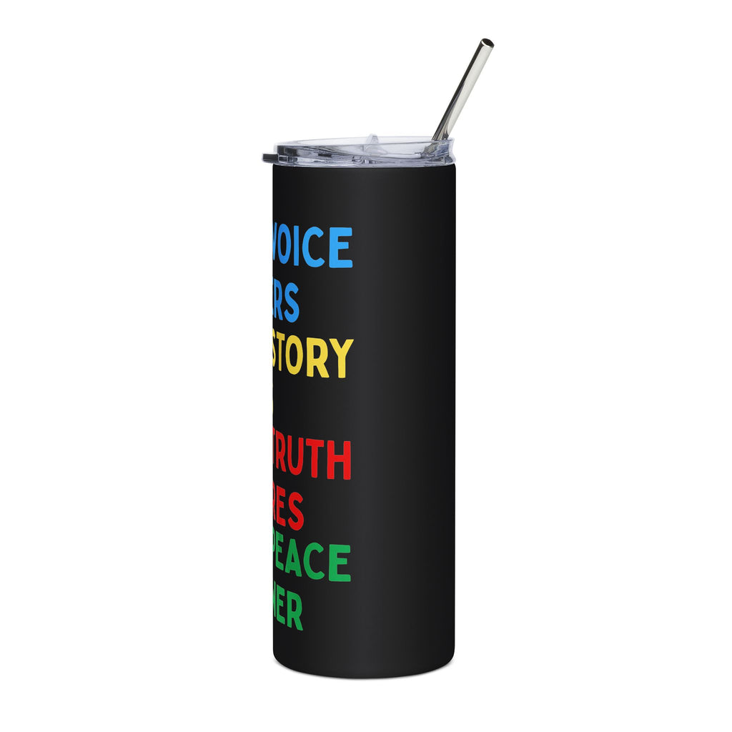 Motivational Stainless Steel Tumbler 20oz - Be Bold, Your Voice Matters