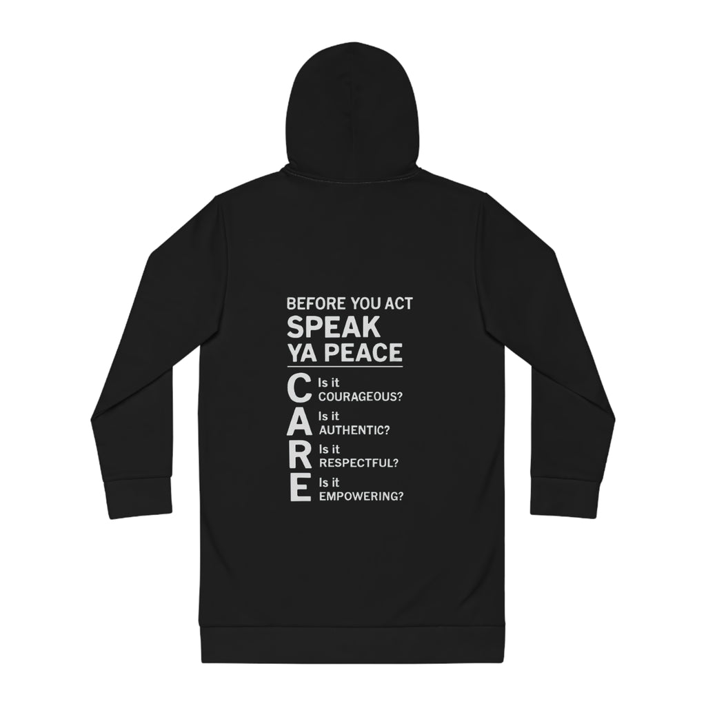 Empowering Women's Hoodie Dress - SPEAK YA PEACE!