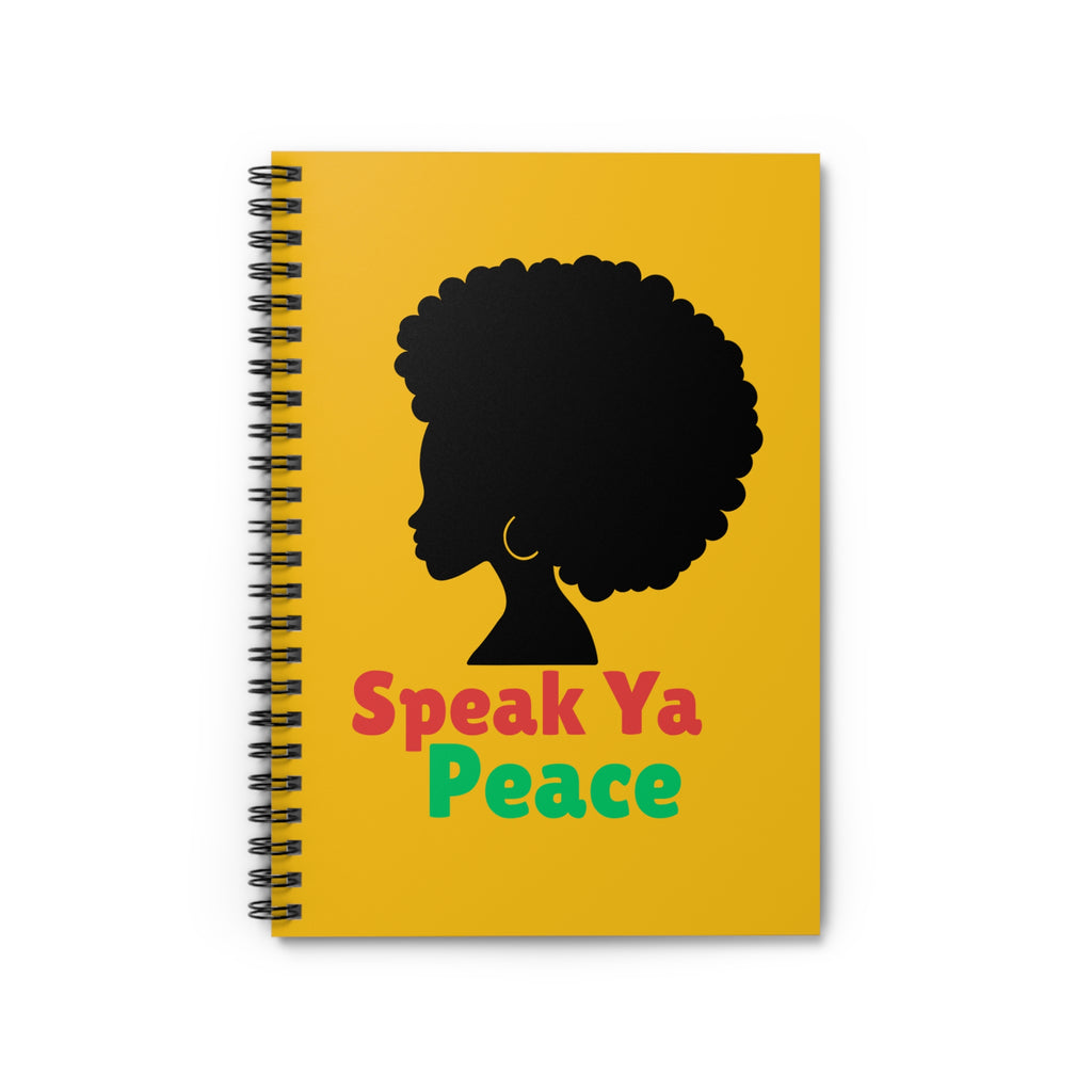Empowerment Spiral Notebook - Speak Ya Peace