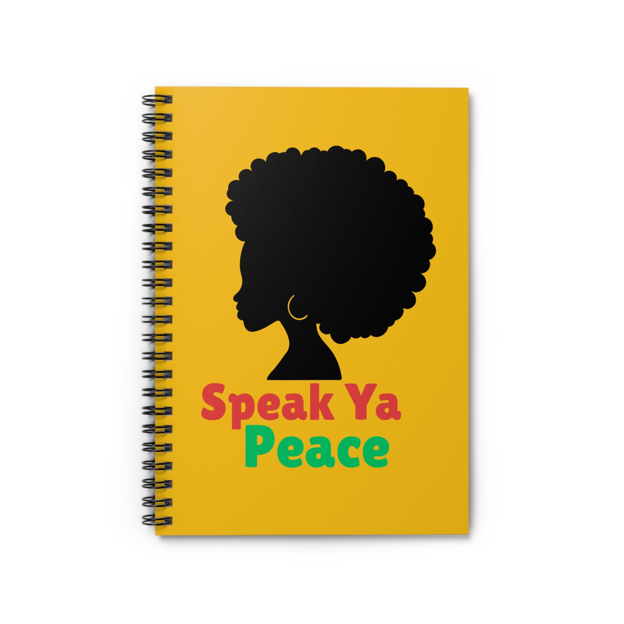 Empowerment Spiral Notebook - Speak Ya Peace