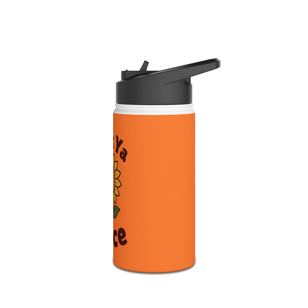 Peaceful Vibes Stainless Steel Water Bottle - Speak Ya Peace Design