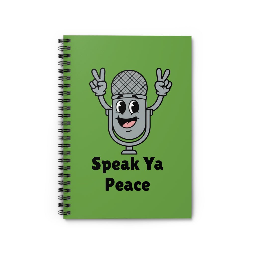 Peaceful Vibes Spiral Notebook - Speak Ya Peace
